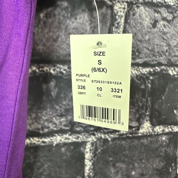 The Nightmare Before Christmas Small 6-6X Girls Cropped Halloween T-Shirt - Picture 3 of 6